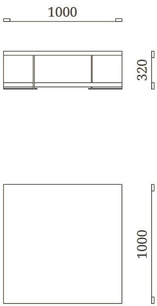 Febal Casa Низкий столик из фанерованной древесины с журнальной полкой sun-id-1447287 - Вид №4