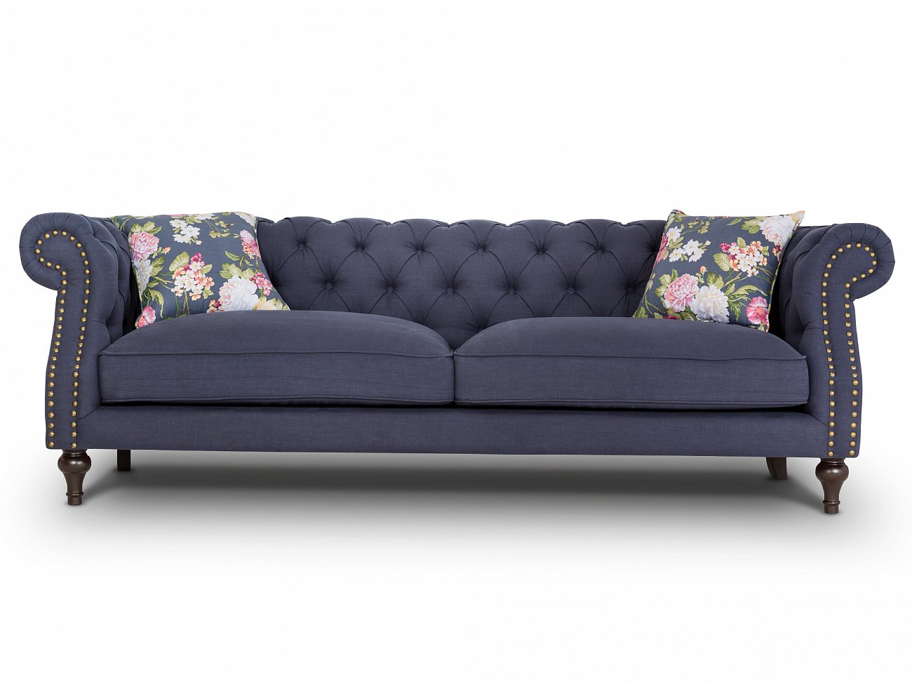 Диван прямой синий Sanders KELLY LOUNGE ДИЗАЙНЕРСКИЕ 045507 Синий  - Вид №1