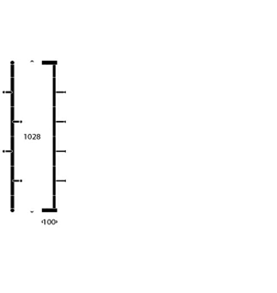 FROST Прихожая 3 » матовая Нержавеющая сталь Матовый N1904  - Вид №3