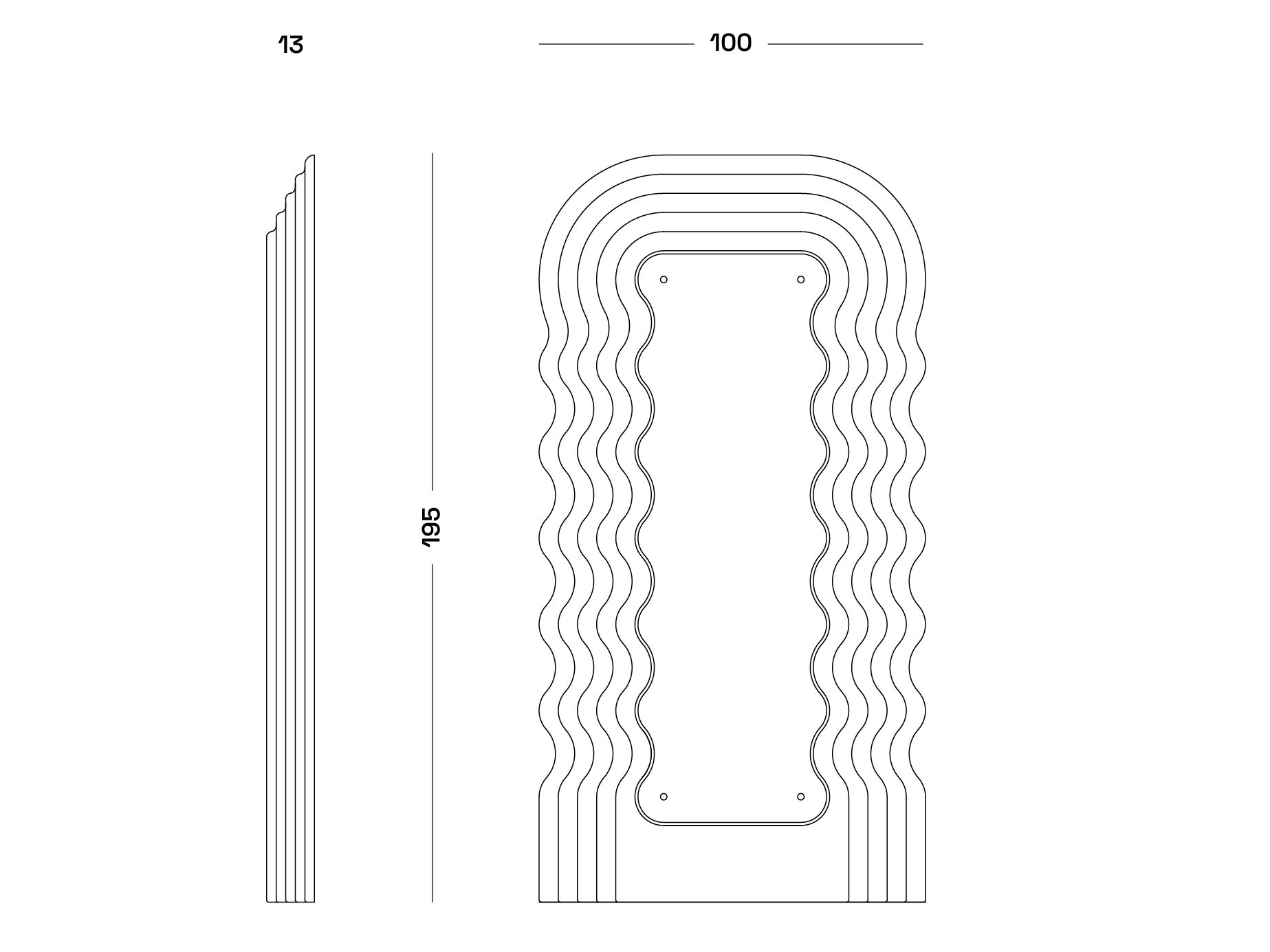 Зеркало / лампа PETG Poltronova Ultrafragola ARCH-00032129 - Вид №13