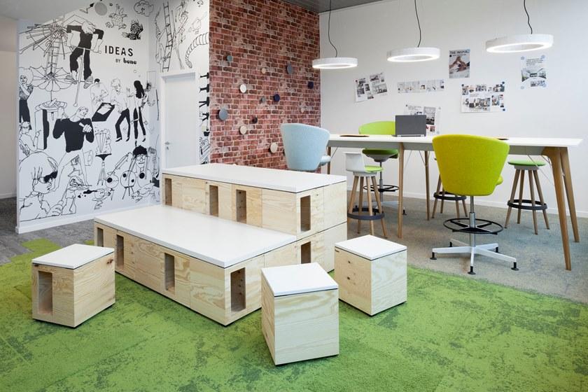 BENE Многофункциональное рабочее место из фанеры для открытого пространства Pixel sun-id-1443529 - Вид №9