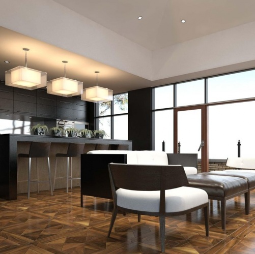 Модульный паркет Da Vinci Инженерный модульный паркет из ореха Лиана Орех Европейский (Грецкий) Натур (Гладкая) 620х620 мм 2600600108 - Вид №1