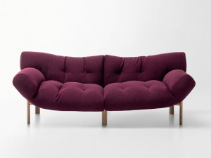 3-местный съемный тканевый диван