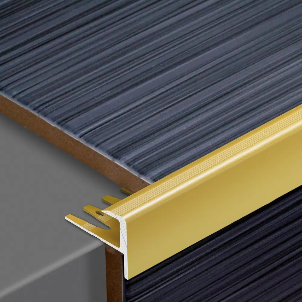 Уголок гибкий для ступеней Alprofi 270 см цвет золото STLM-2125655 - Вид №1