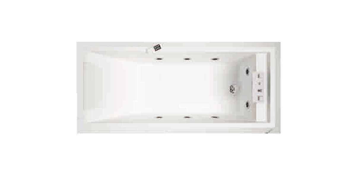 Ванна Hydro Novellini SENSE 3 с набортным смесителем и панелями из белого ореха SEN519080T2U4Q - Вид №2