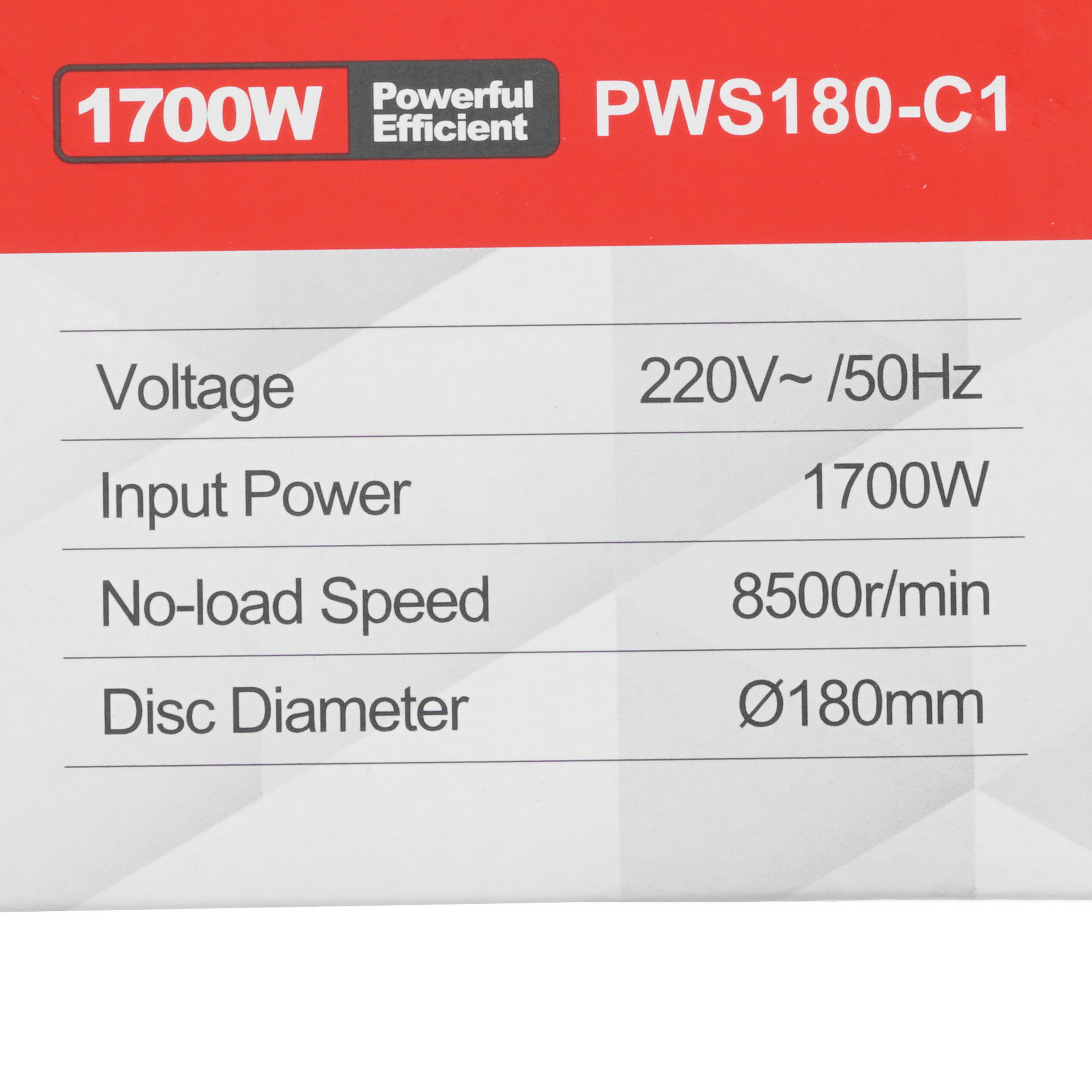 Углошлифовальная машина (УШМ) PIT PWS180-C1 9938106 STDN-0012563 - Вид №7