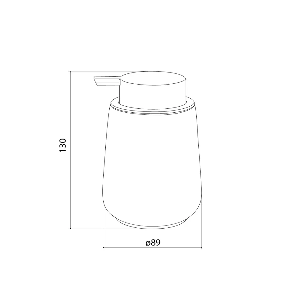 89380336 Дозатор для жидкого мыла Iddis Rich White LMRWC00i46 керамика цвет белый STLM-1578211 - Вид №2