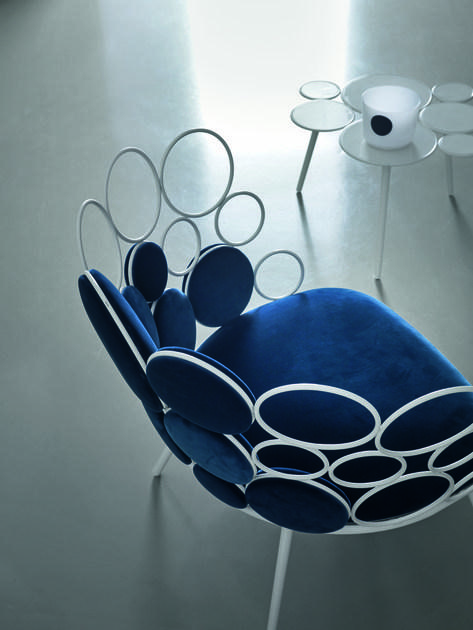 Saba Italia Садовое кресло из железа и ткани Grace sun-id-1470249 - Вид №5