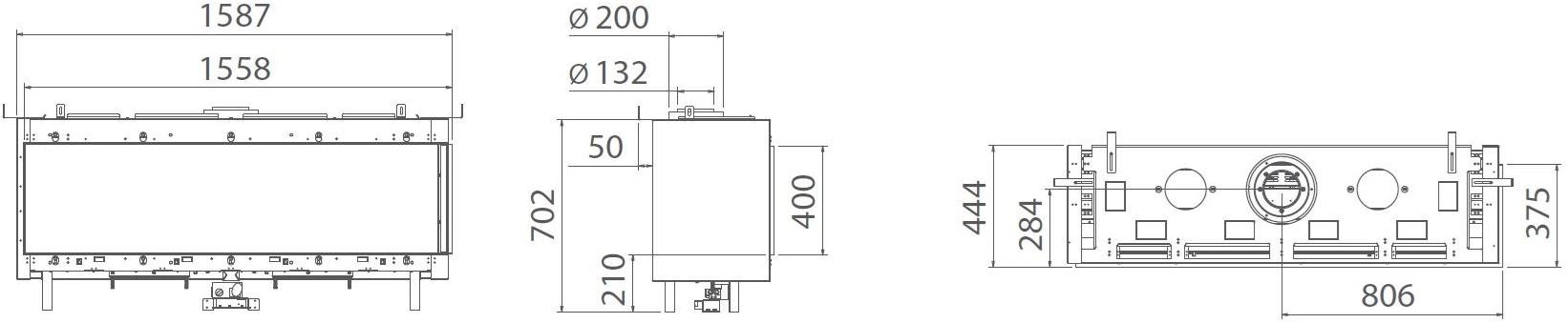 BRITISH FIRES Встроенный газовый камин с дистанционным управлением sun-id-1498152 - Вид №1