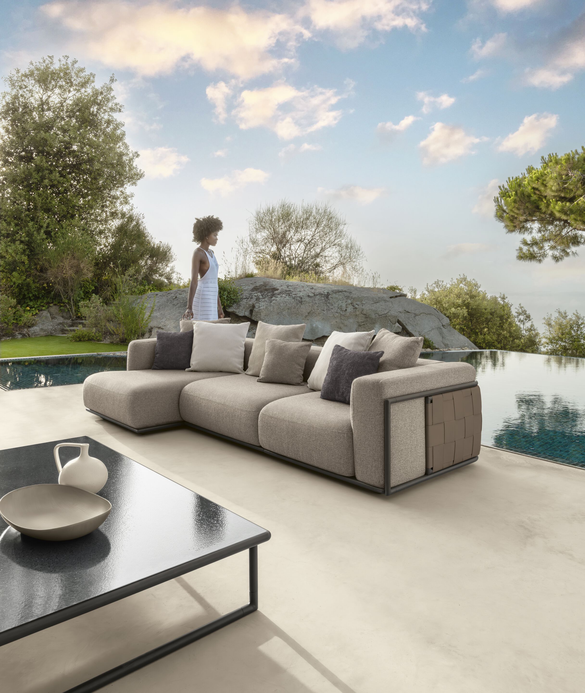 Ткань сад диван Talenti Tressé ARCH-00113111 - Вид №6