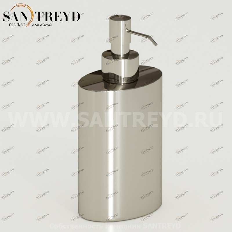 922394 Диспенсер для жидкого, цвет Никель Kerasan Nolita Италия