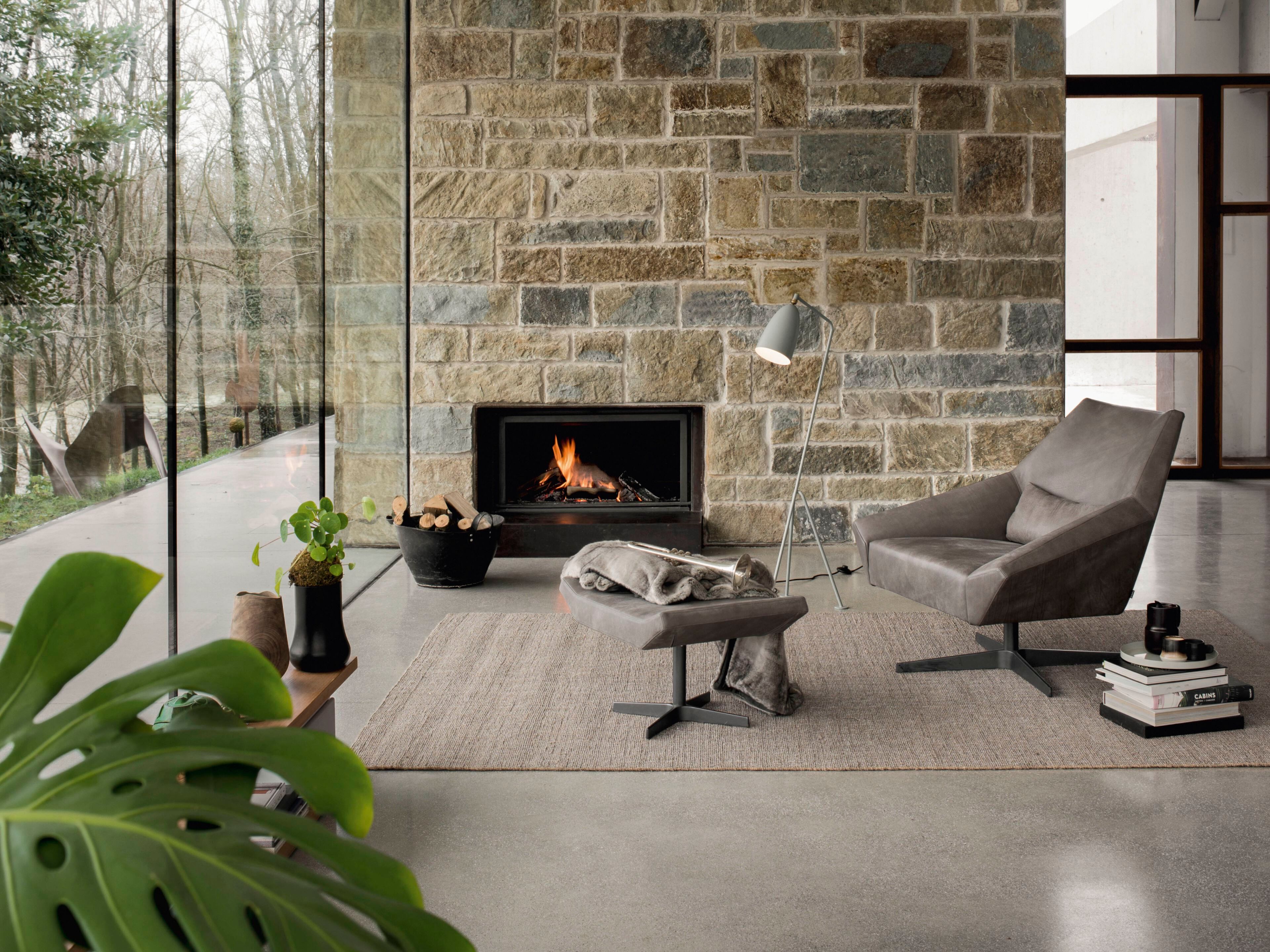 Кожаное вращающееся кресло с подлокотниками Alf DaFrè Olivia ARCH-00111702 - Вид №2