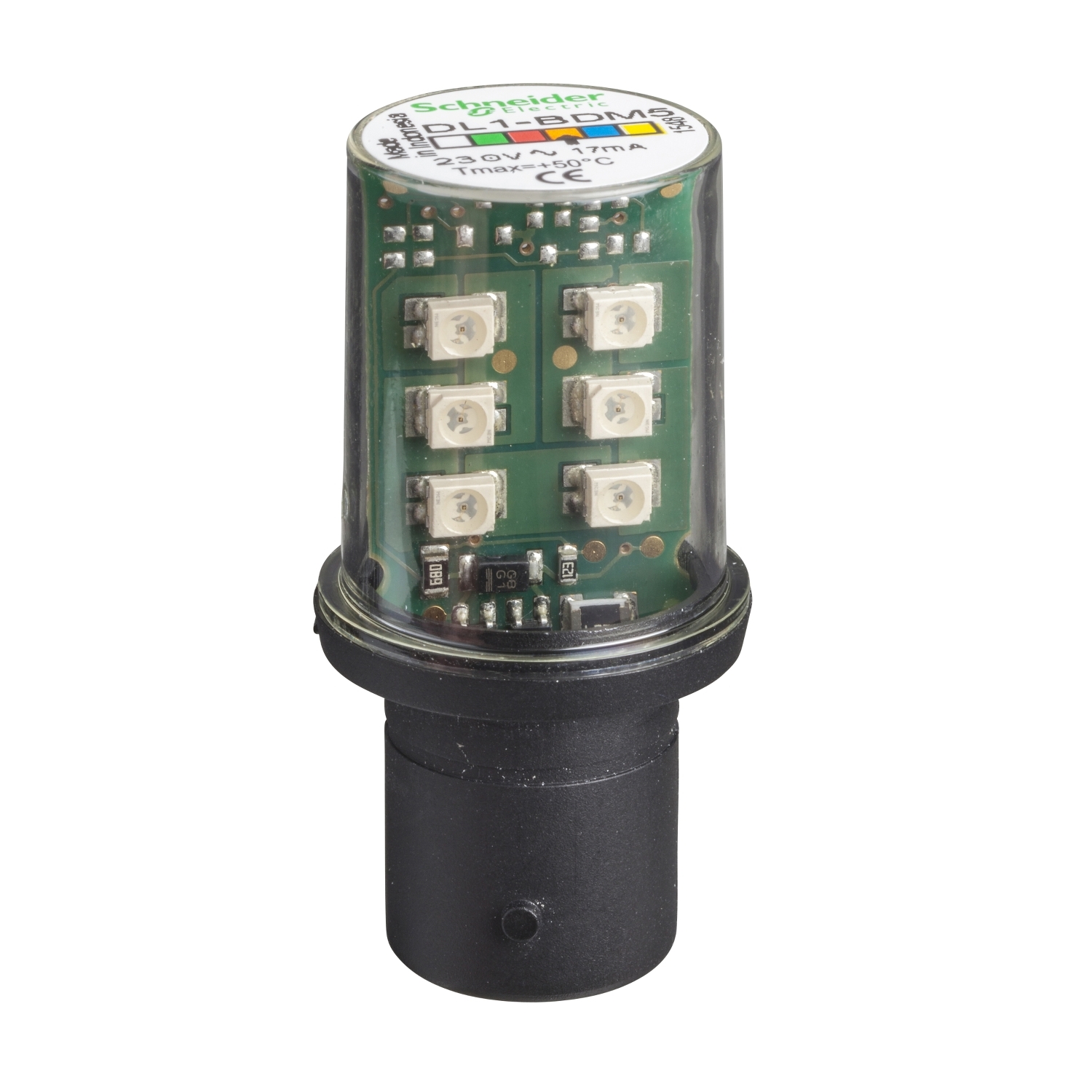 DL1BDM5 Светодиод Harmony, 240В, AC, Оранжевый Schneider Electric Световые колонны, сирены, маяки 