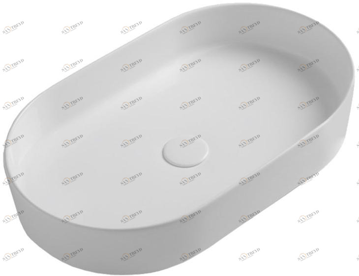 Sma42so60001 Накладная раковина на столешницу  овальная Olympia Ceramica Smash