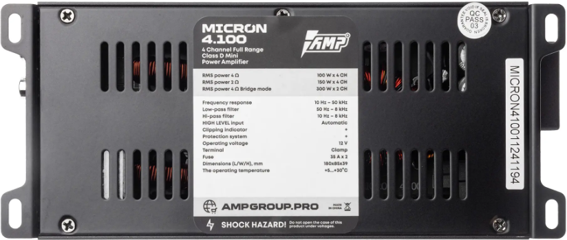 9248147 Усилитель AMP MICRON 4.100 STDN-0062465 - Вид №1
