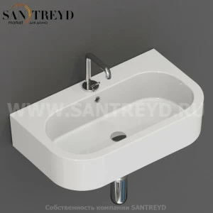 315001 Подвесная раковина настенная овальная Kerasan Flo