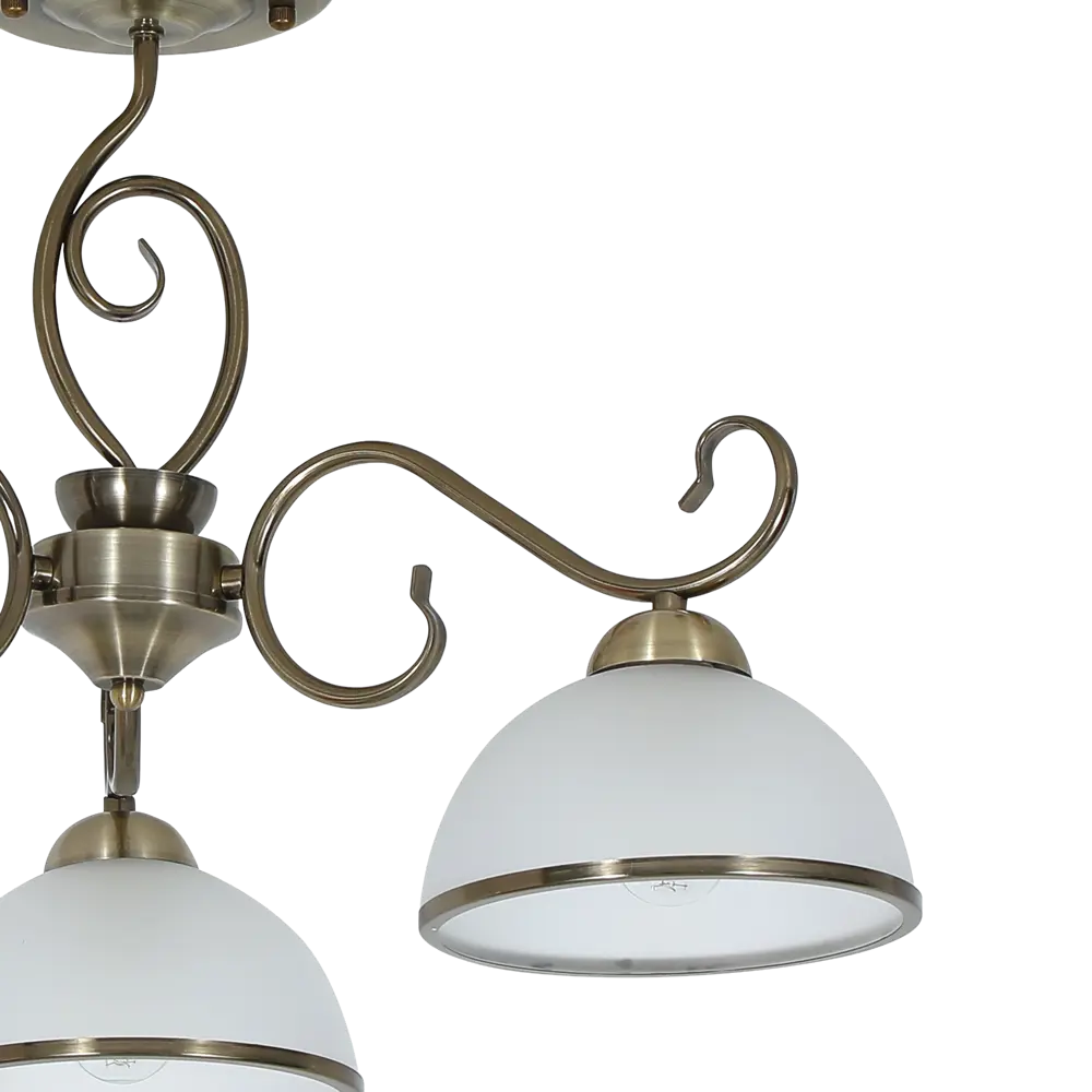 Люстра на штанге Palatino 3 лампы 12 м² цвет бронза SCHAFFNER STLM-2039582 - Вид №5