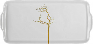 71209 Dibbern Блюдо прямоугольное Dibbern "Золотой лес" 32x15см Фарфор костяной