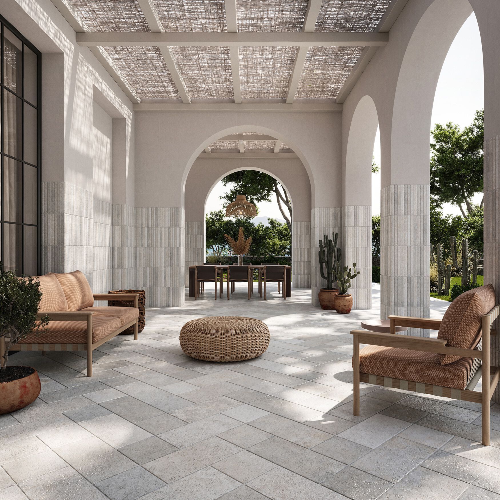 Пол / облицовка керамогранита с эффектом камня KERADOM TRULLI ARCH-00087163 - Вид №1