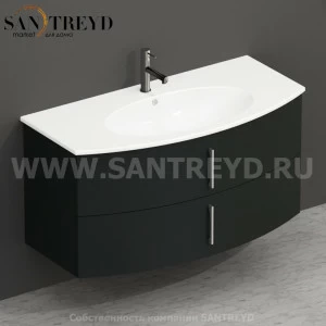 MDMC10Y159 Тумба с двумя ящиками 100 см серая Globo 4ALL Италия