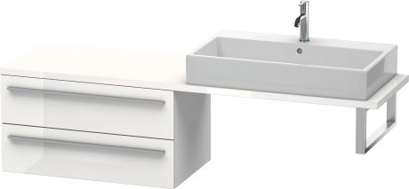 XL542909090 Шкафчик для компактной консоли X-Large #XL5429 800 x 478 мм Фланелево-серый шелковисто-матовый лак Duravit - Вид №2
