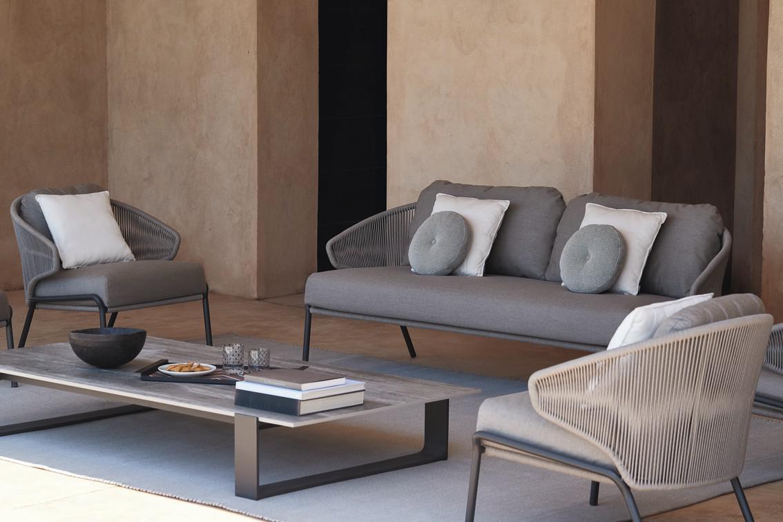 MNST29 3 мест. диван фиксированный кремень перец Manutti Radius - Вид №2