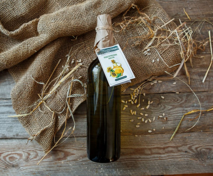 1511 Сыродавленное подсолнечное масло, стекло Вкусляндия 