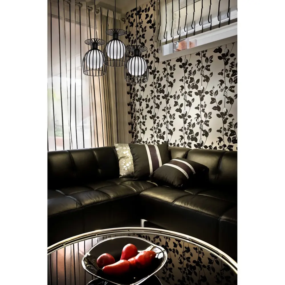 Люстра Лоск 1xE14x40 Вт, металл/стекло, цвет чёрный/белый/темное дерево MW-Light STLM-2186929 - Вид №9