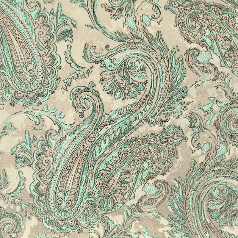 COLORISTICA Ткань мебельная  Жаккард  SALEElixir Разноцветный / бирюзовый / зеленый Elixir col.04 - Вид №1