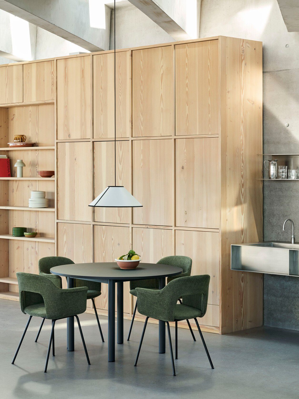 Круглый стол с алюминиевыми или твердыми дубовыми ножками Hay пристройка ARCH-00070353 - Вид №14