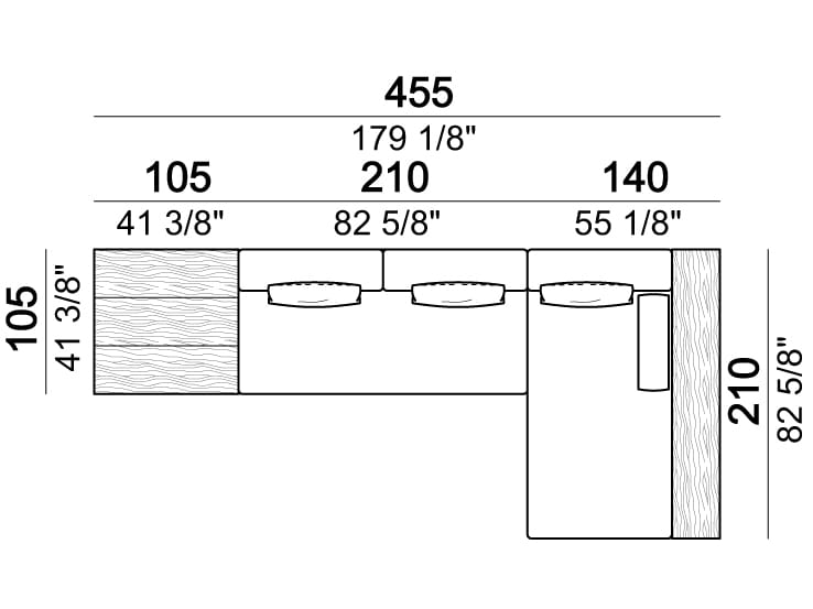 Тканевый модульный садовый диван Arketipo SANTOS ARCH-00052540 - Вид №41