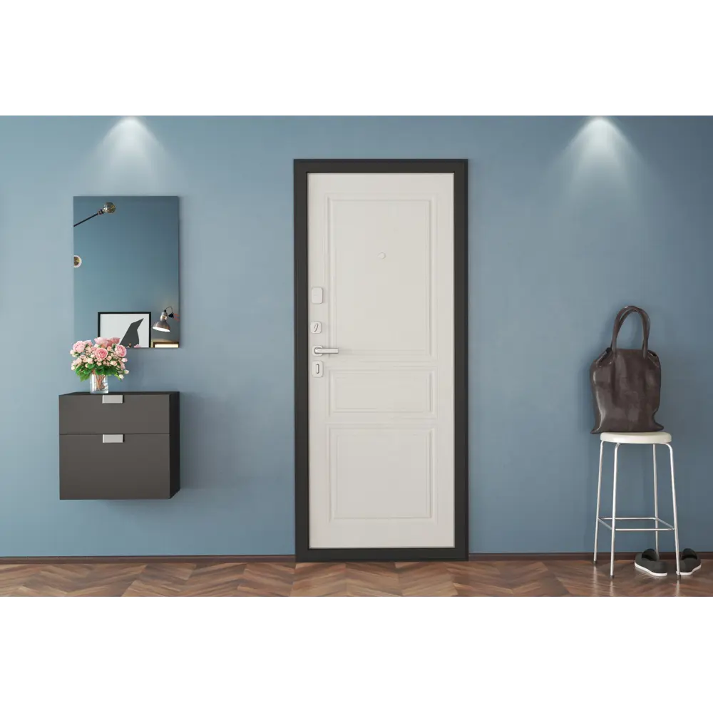 Дверь входная металлическая Премиум Плюс 89x205 см правая дуб белый DOORHAN STLM-2084463 - Вид №5