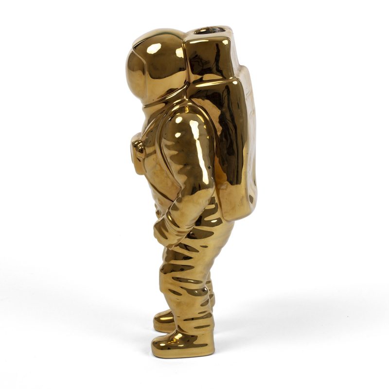 Ваза фарфоровая 28х12см золотая Cosmic Diner Starman Gold SELETTI ДИЗАЙНЕРСКИЕ 00-3883257 Золото  - Вид №2