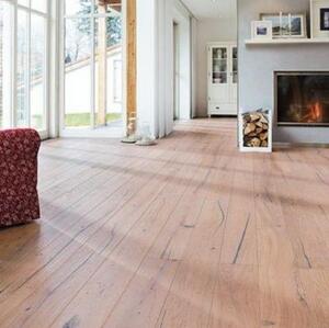 Паркетная доска Haro 4000 Series Top connect белый Аризона Дуб Селект с брашью (Текстурированная) 2200х173 мм.