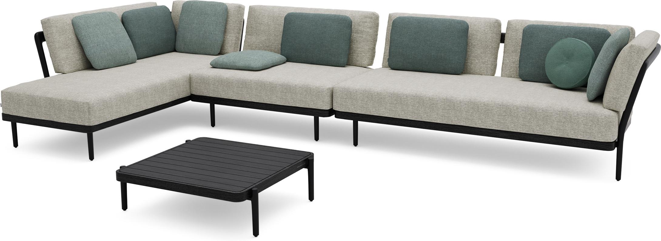 MNST279 Concept 2 teak nero черный Manutti Flex