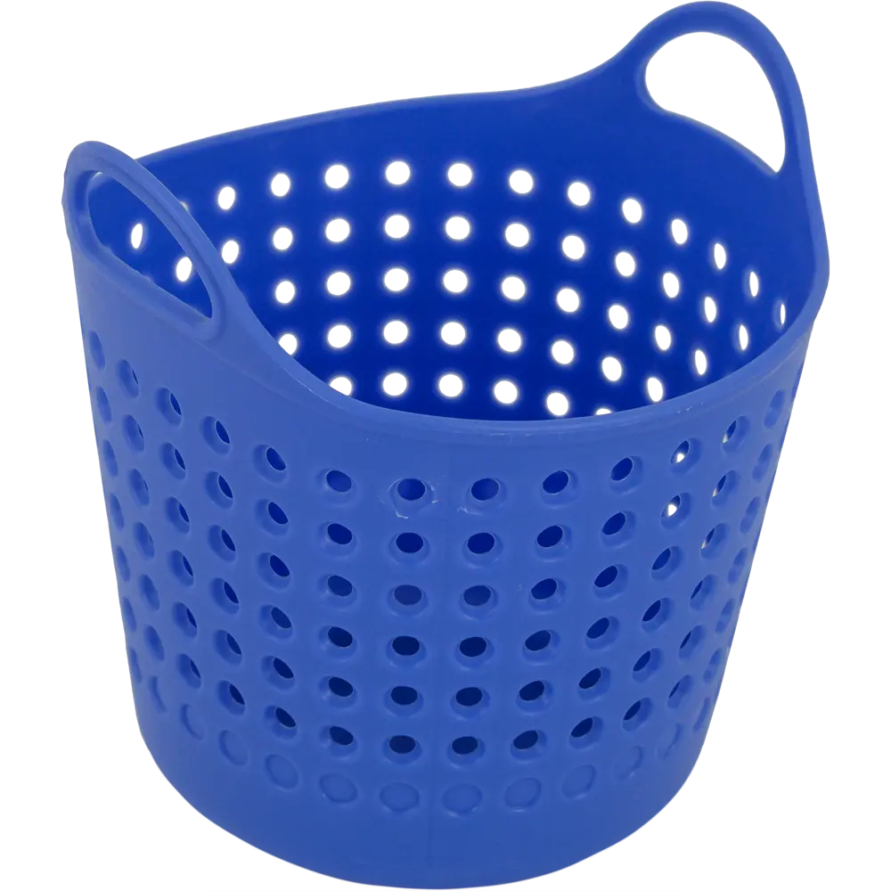 Корзинка для мелочей 11x10x8.5 см пластик цвет синий BEROSSI Soft STLM-2155835