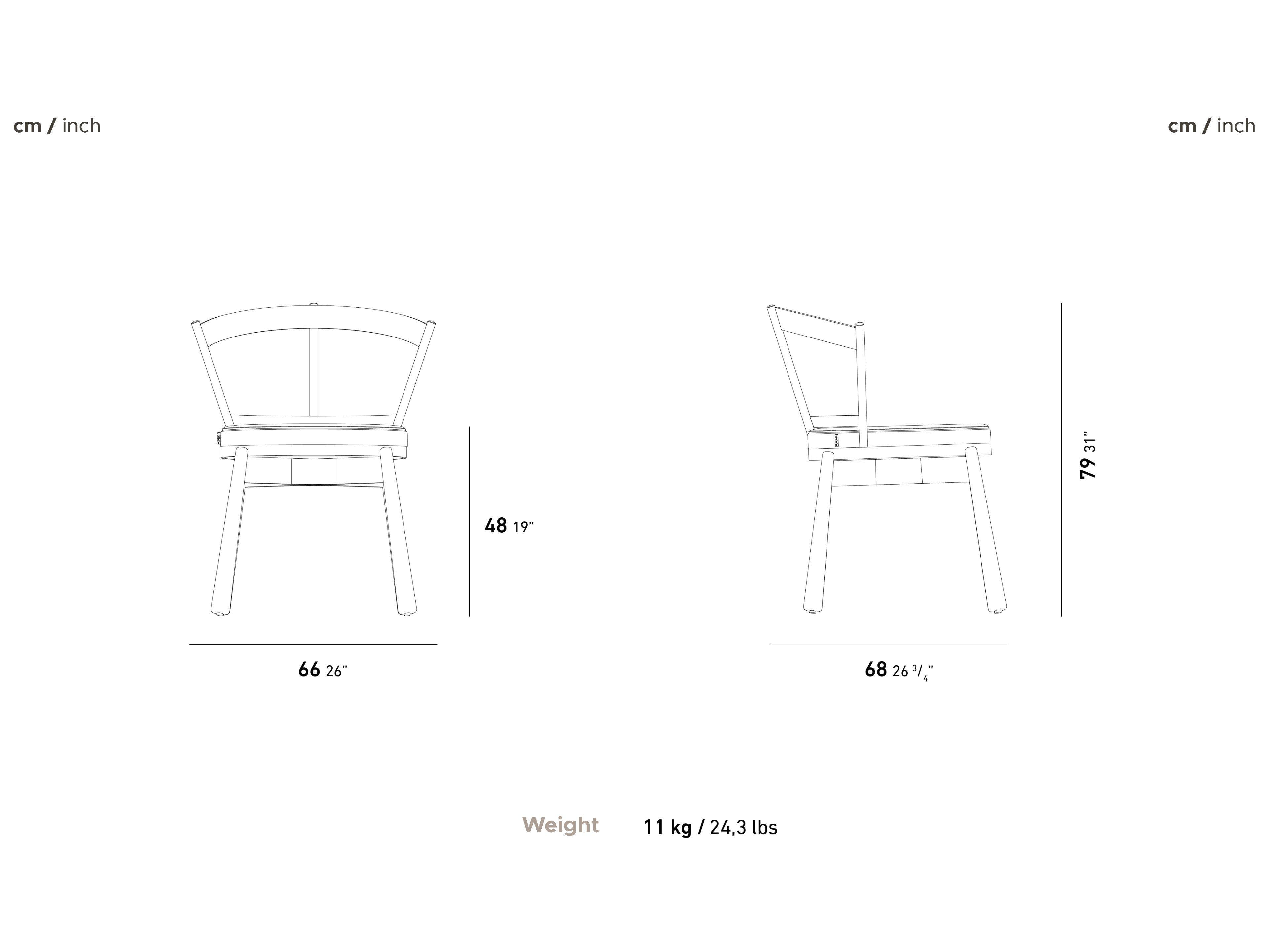 Стул для сада без подлокотников со встроенной подушкой YAAZ Turtle ARCH-00106483 - Вид №1