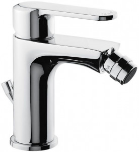 77004QO Emmevi Nefer, однорычажный смеситель для биде с донным клапаном, цвет кварц/золото