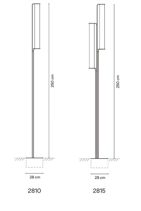 Напольная лампа из алюминия и стекла Vibia класс ARCH-00088580 - Вид №7