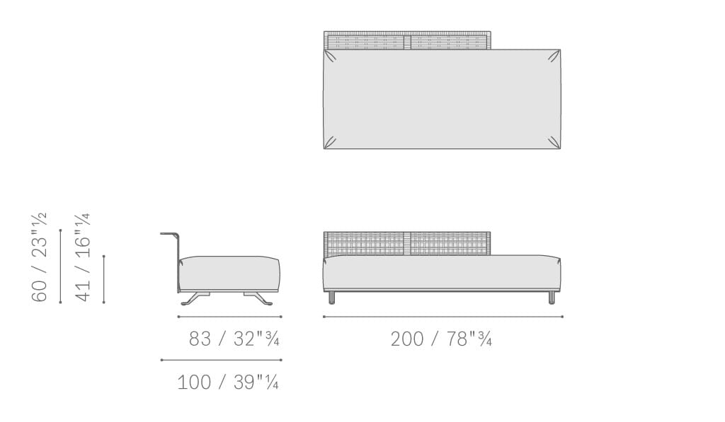 Ткань съемный садовый диван Poltrona Frau Boundless Living Outdoor Collections ARCH-00134649 - Вид №29