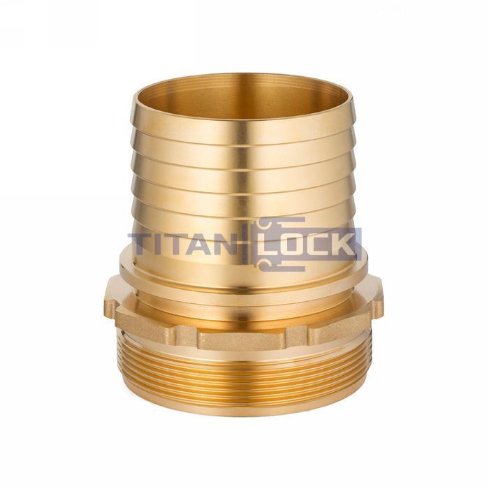 2in, штуцер с наружной резьбой под рукав, латунь, TLSM50BR TITAN LOCK  - Вид №4