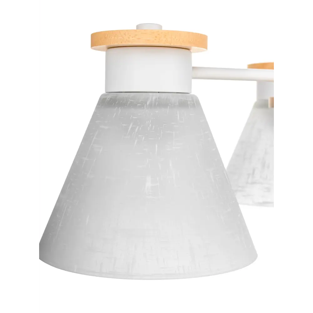 Люстра потолочная Kles, 3 лампы, 15 м², цвет белый/стекло матовое LAMPLANDIA STLM-2137700 - Вид №5