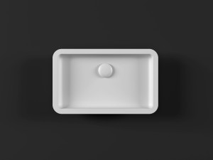 Встраиваемый прямоугольный умывальник в HIMACS