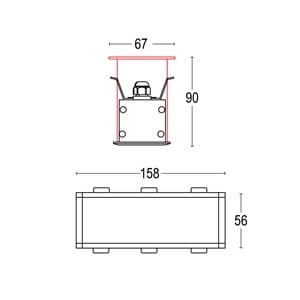 Алюминиевый прямоугольный светодиодный светильник Ghidini Lighting Edge ARCH-00106234 - Вид №6