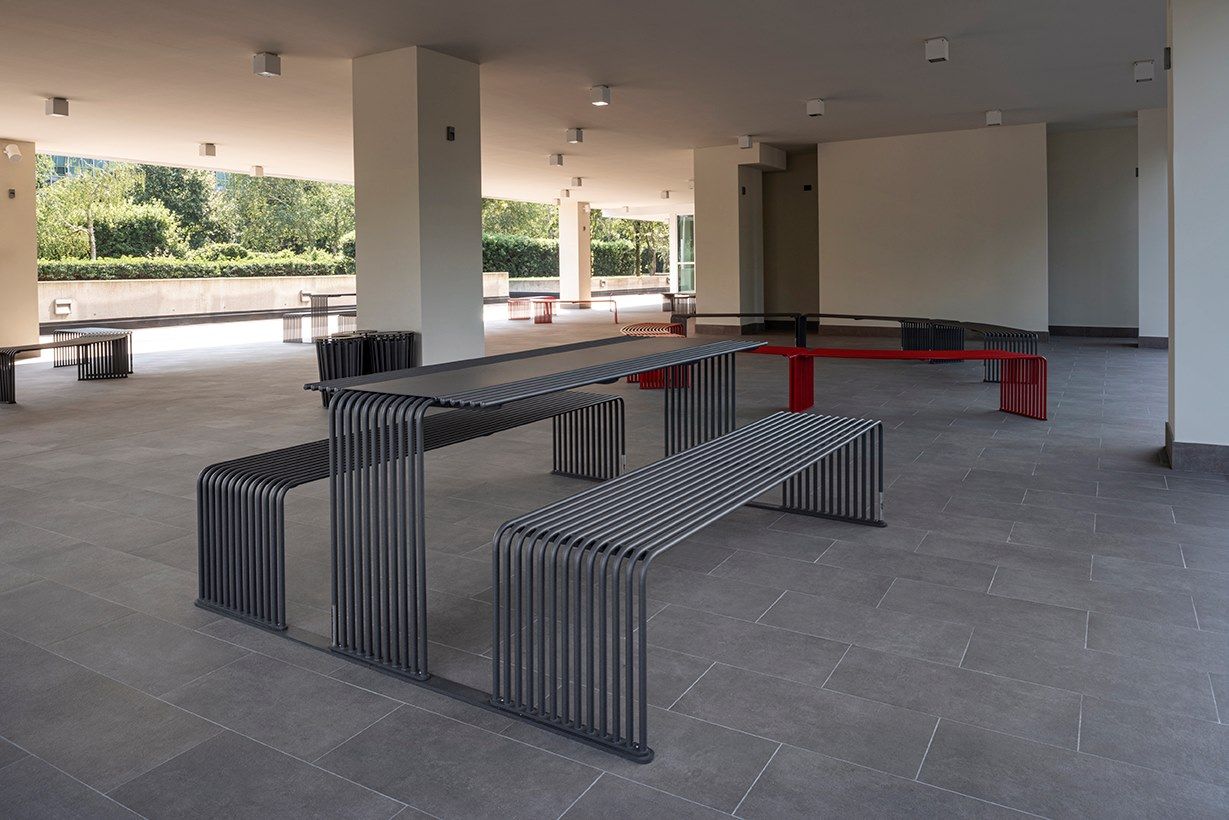 Прямоугольный металлический стол для общественных мест Urbantime Zeroиндексы.015 ARCH-00023102 - Вид №3