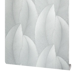 Флизелиновые обои Ateliero Divo серые с растительным рисунком 89423652