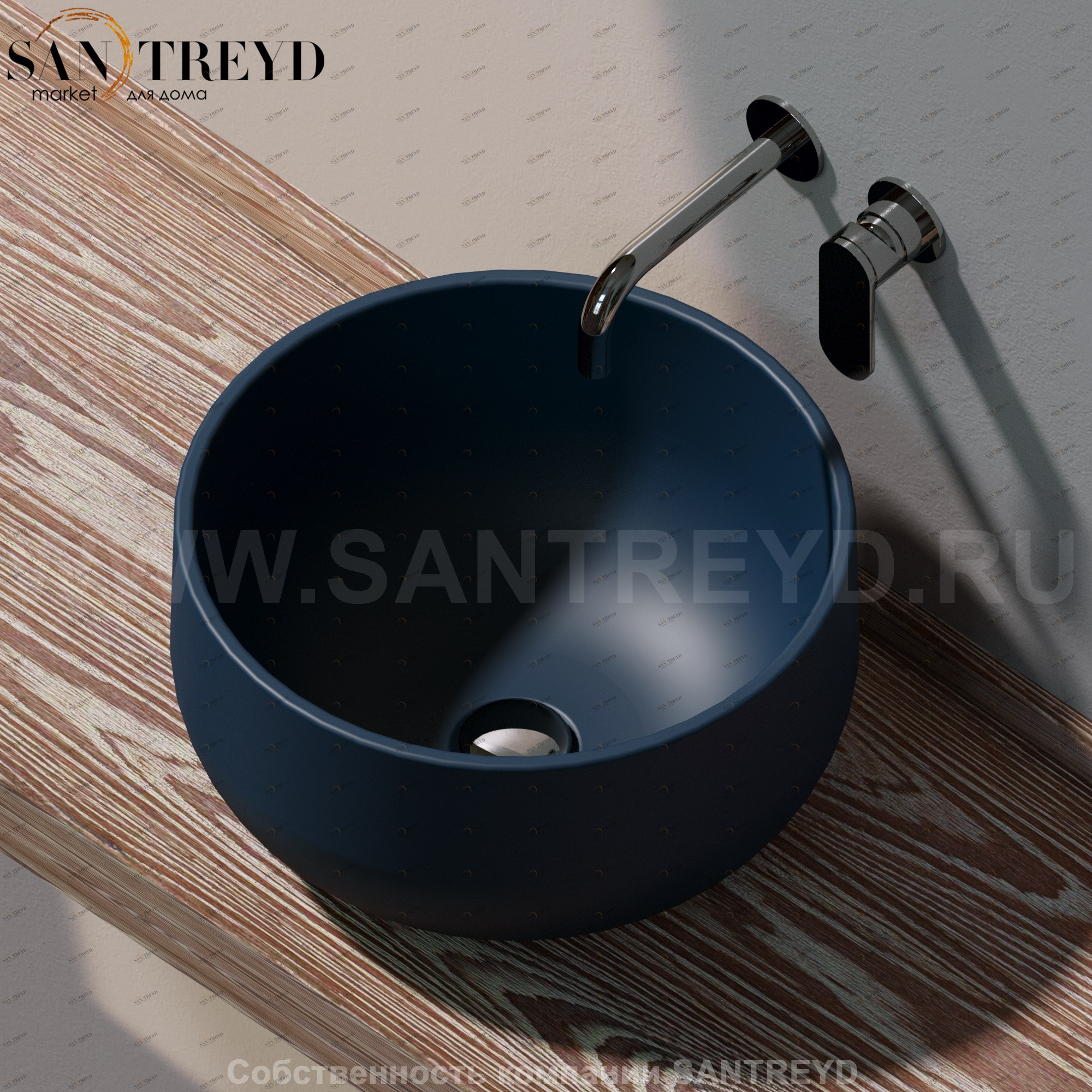 SD42L7016 Накладная раковина на столешницу  круглая Ceramica Flaminia Saltodacqua