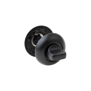 Завертка дверная круглая Armex WC-1403 алюминий цвет черный