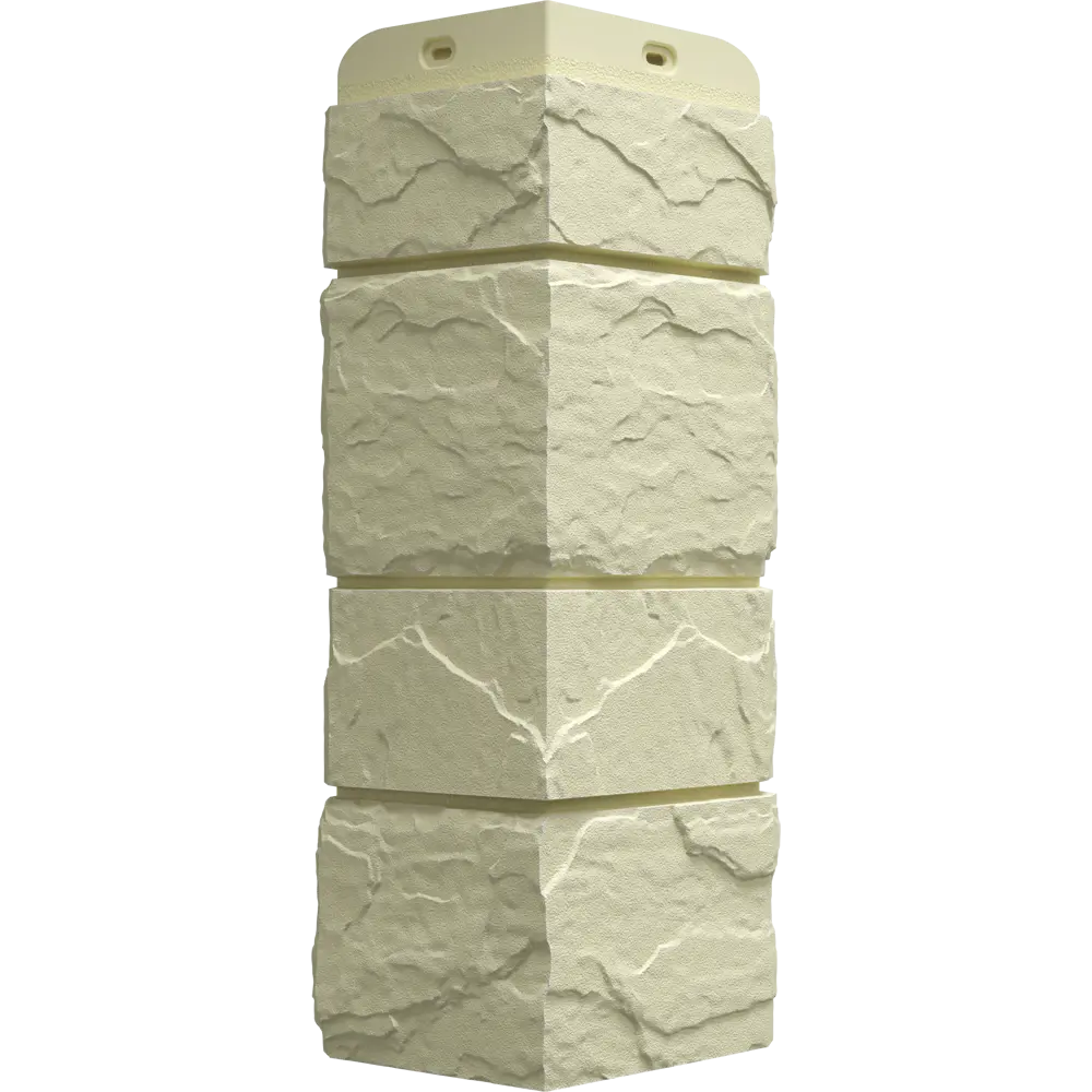 Угол Dacha слоистый камень 406x19.5 мм светло-желтый STLM-2190330