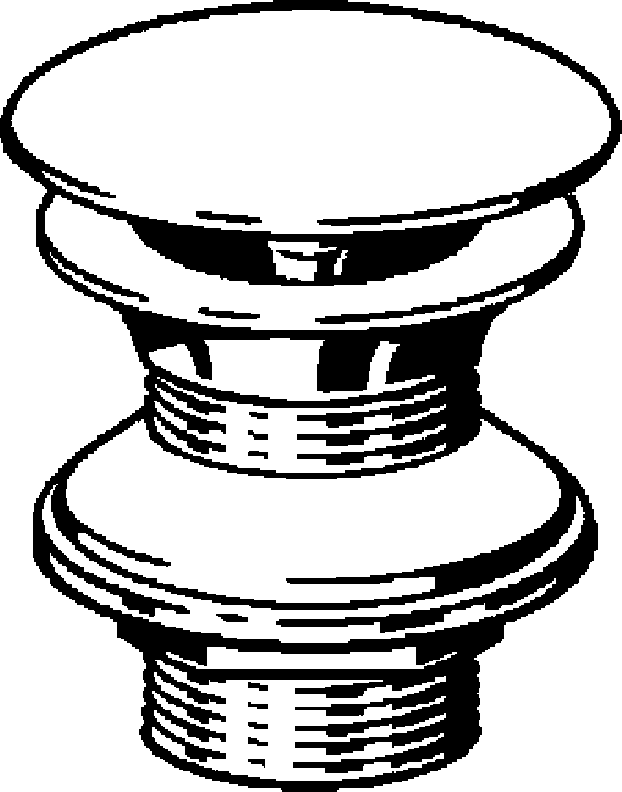 Канализационная арматура  Сифоны для умывальников и биде  Сифоны и выпуски для умывальников  Универсальные и донные клапаны VIEGA 492 557 Модель 5430 Santreyd  - Вид №1